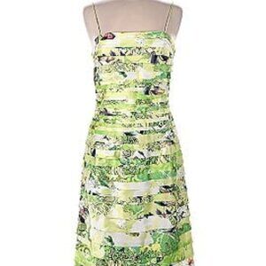 Women's JS Collection Green Floral Dress